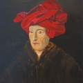 Friedhelm-Wolfrat-Jan-van-Eyck-1390-1441-Selbstbildnis-1433-Portrait-Wolfrat-2016