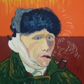 Friedhelm-Wolfrat-Vincent-van-Gogh-1853-1890-Selbstportrait-mit-verbundenem-Ohr-und-Pfeife-1889-Portrait-Wolfrat-2019