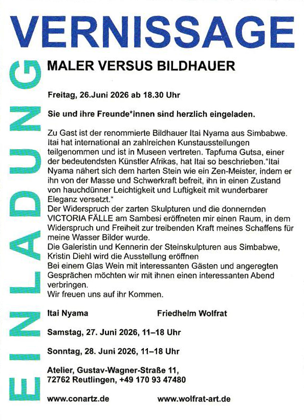 Maler versus Bildhauer 2026 - Flyer Rückseite